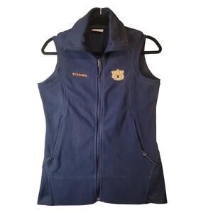 354 Auburn Tigers Womens Fleece Vest Sz S - College Football Sports